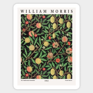 William Morris Exhibition Wall Art - Fruit Pattern Textile Design Sticker